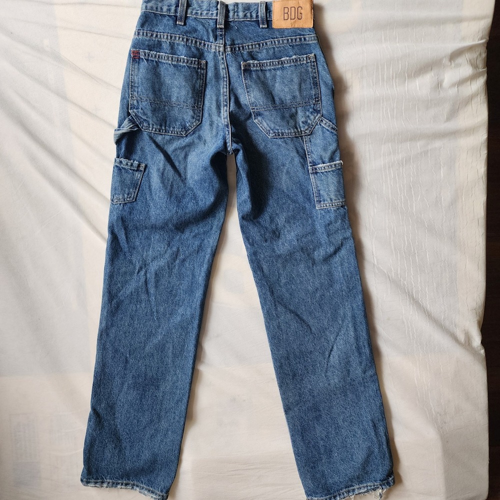BDG Urban Outfitters Womens Carpenter Jeans Blue Medium Wash Utility Size 24